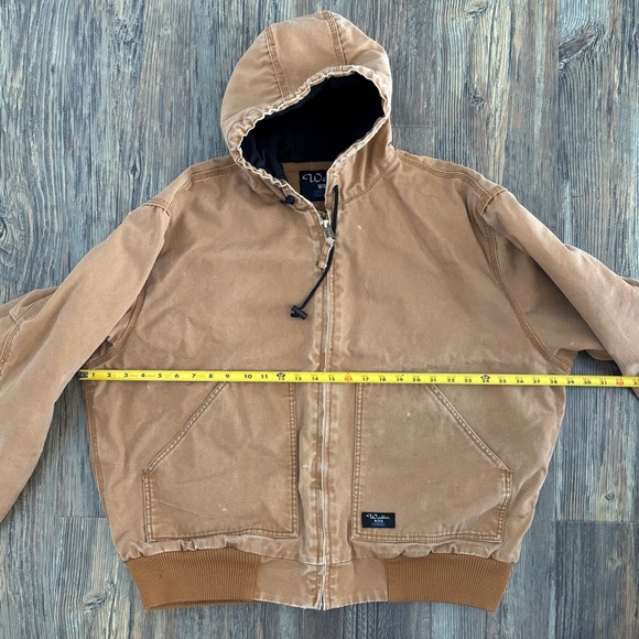 Walls Work Wear Brown Duck Canvas Jacket Mens XL 46-48 Distressed W35203KBW - Picture 7 of 13